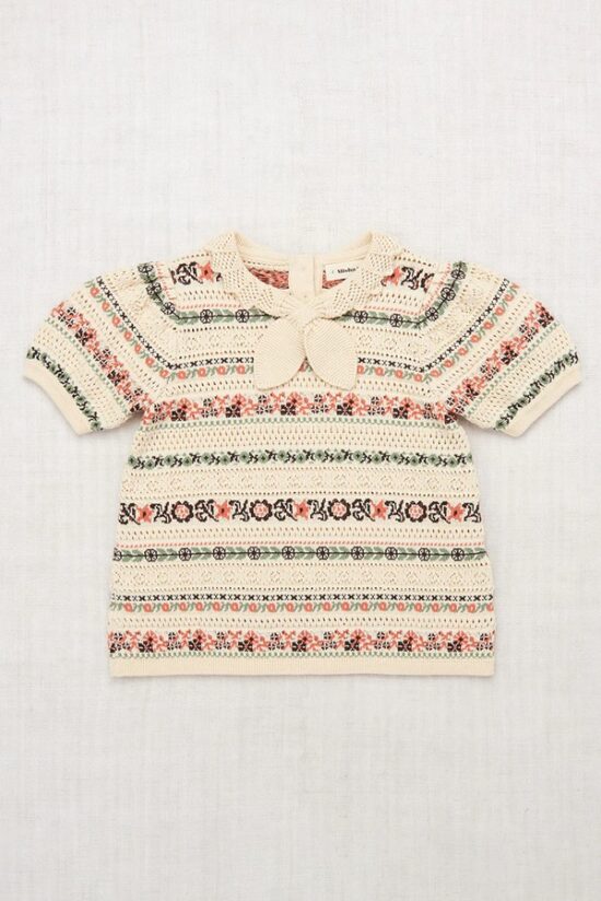 Misha and Puff Eyelet Ribbon Katya Blouse - Little French Heart