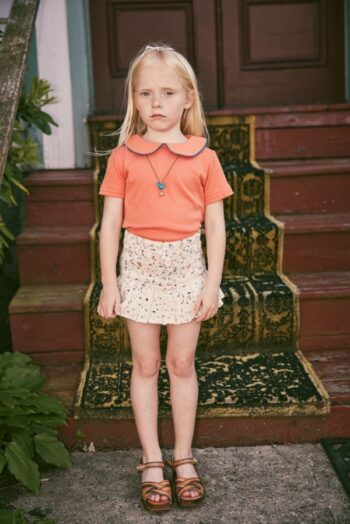 Misha and Puff Rickrack collar tee and skating pond skirt confetti - Little French Heart