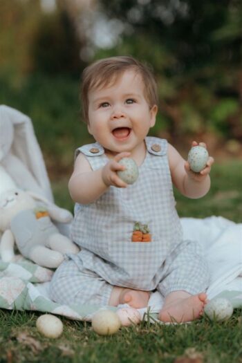 Wild Wawa Carrot Playsuit with little boy - Little French Heart