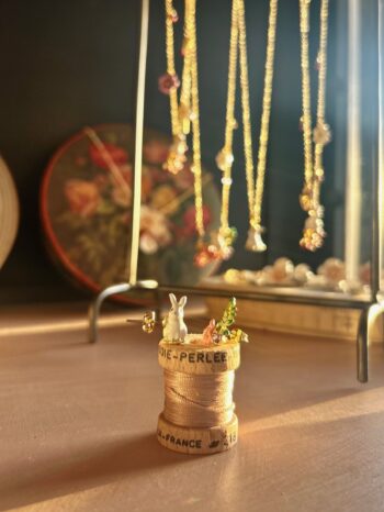 Les Nereides White Rabbit & Flower Earrings 12 Les Nereides White Rabbit & Flower Earrings