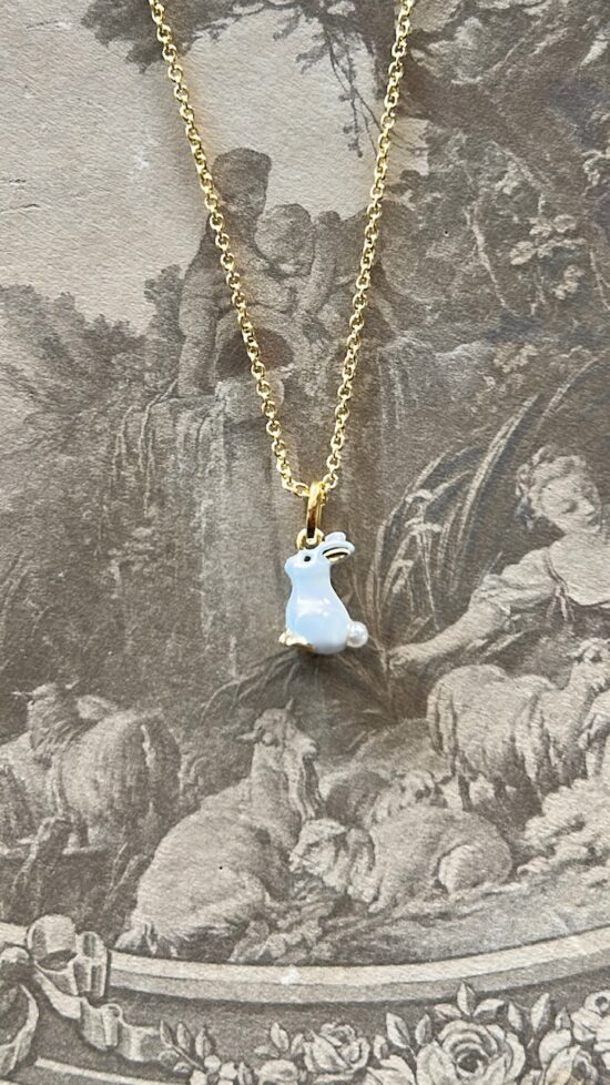 Les Nereides White Rabbit Necklace