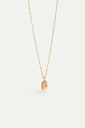 Les Neriedes Pink ballet slipper pendant necklace - Little french Heart