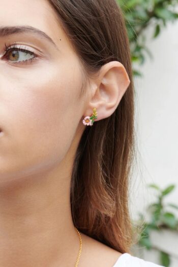 Les Nereides White Rabbit & Flower Earrings 13 Les Neriedes Rencontre Enchantée Earrings - Little french Heart