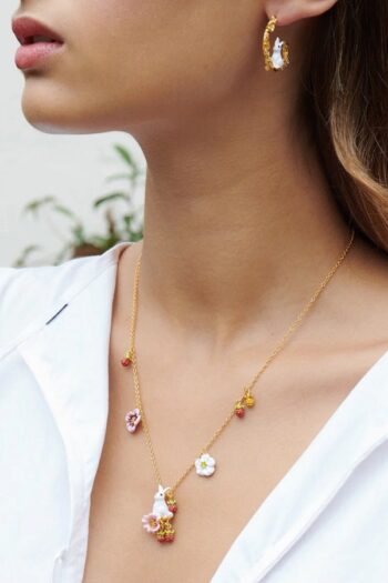 Les Neriedes Rencontre Enchantée Necklace ALRE303 - Little french Heart