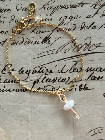Les Neriedes White Tutu Mini Ballerina Bracelet ~ a beautiful gift from Paris