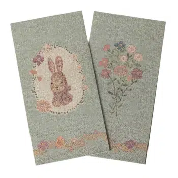 Maileg Napkin Lapin De Paques in Green