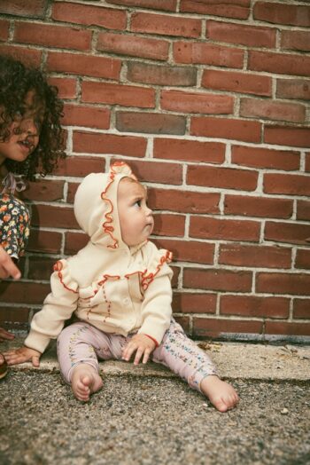 Misha & Puff Baby Cotswolds Hooded Cardigan - String_ 1- Little French Heart