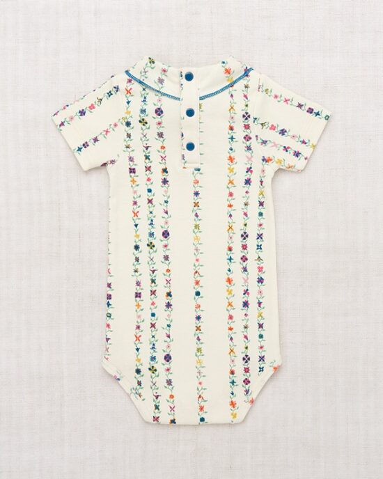 Misha & Puff Baby Short Sleeve Scout Onesie - String Little Botanica_2 - Little French Heart