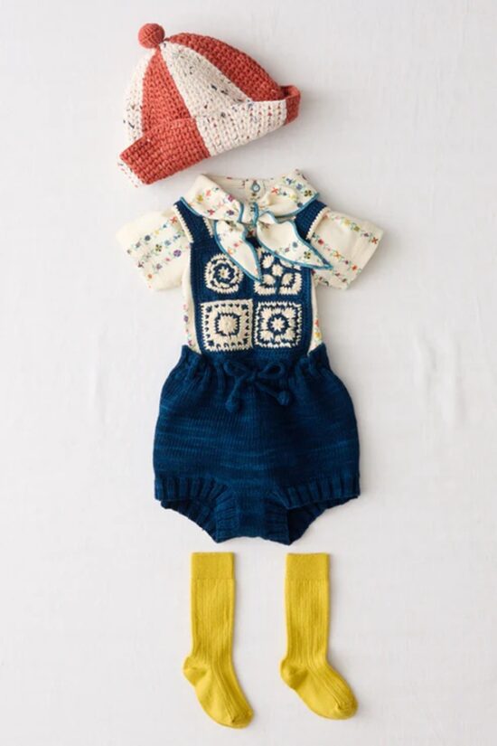 Misha & Puff Baby Short Sleeve Scout Onesie - String Little Botanica_3 - Little French Heart