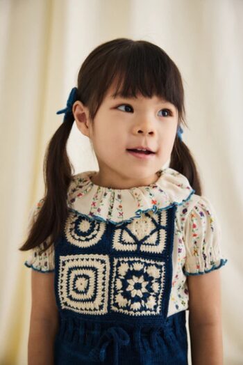 Misha & Puff Balloon Sleeve Paloma Tee - String Little Botanica_ 2 - Little French Heart