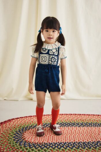 Misha & Puff Balloon Sleeve Paloma Tee - String Little Botanica_ 3- Little French Heart