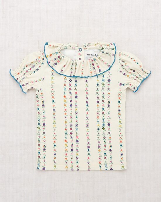 Misha & Puff Balloon Sleeve Paloma Tee - String Little Botanica_1 - Little French Heart