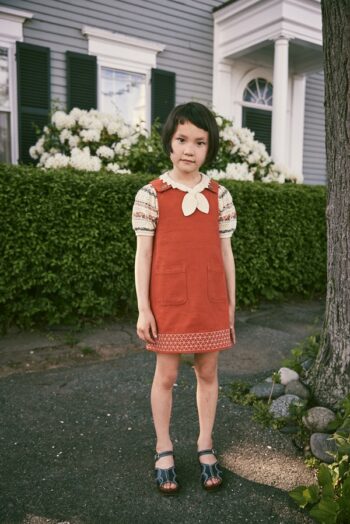 Misha & Puff Little Paths Nell Dress - Claystone_1 - Little French Heart 2