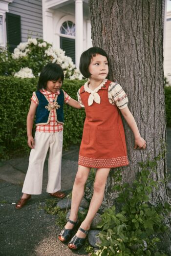 Misha & Puff Little Paths Nell Dress - Claystone_1 - Little French Heart 4