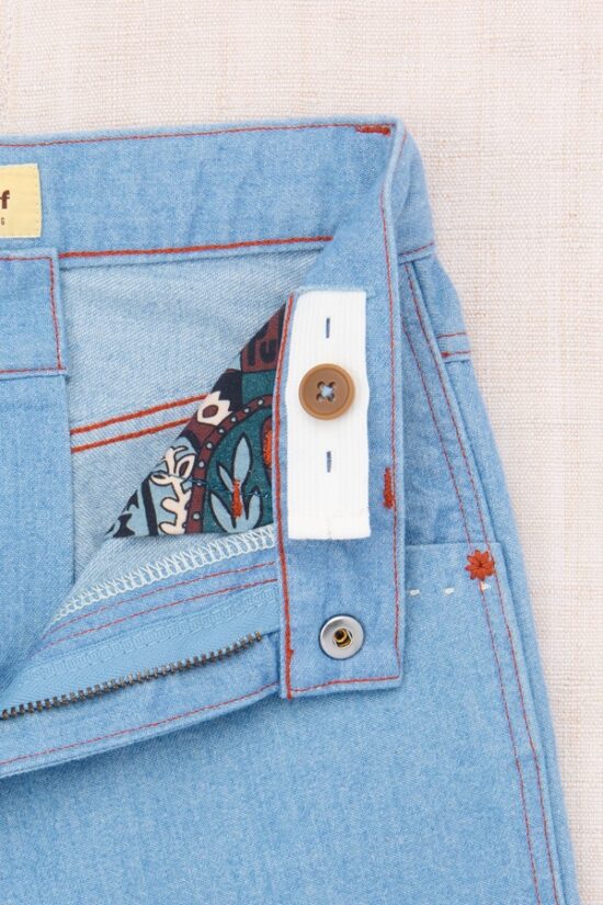 Misha & Puff Slim Flared Jeans - Baby Blue_03 - Little French Heart