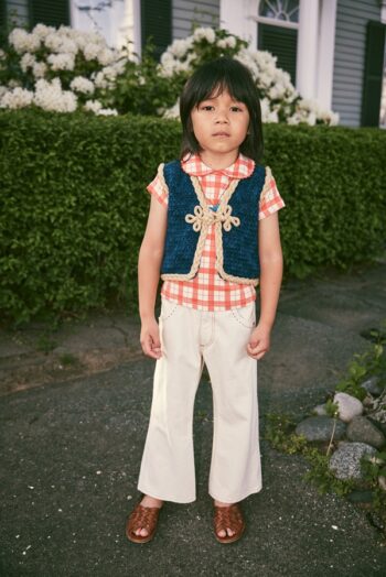 Misha & Puff Slim Flared Jeans - Gesso Denim_3 - Little French Heart