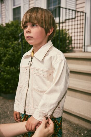 Misha & Puff Zip Jacket - Gesso Denim_4 - Little French Heart