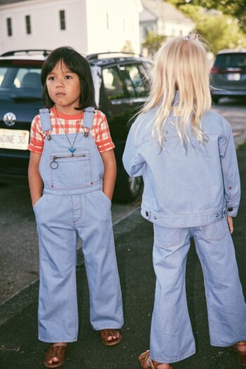 Misha & Puff Zip Jacket and Slim Flared Jeans - Baby Blue_4 - Little French Heart