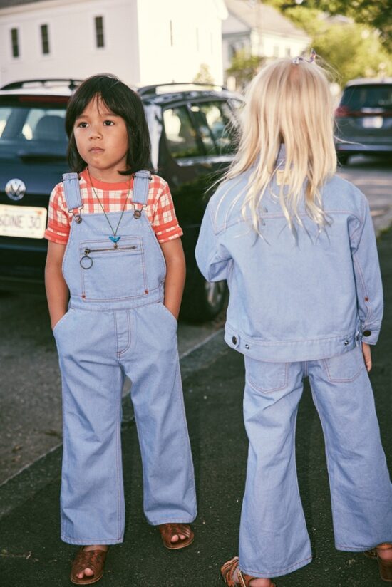 Misha & Puff Zip Jacket and Slim Flared Jeans - Baby Blue_4 - Little French Heart