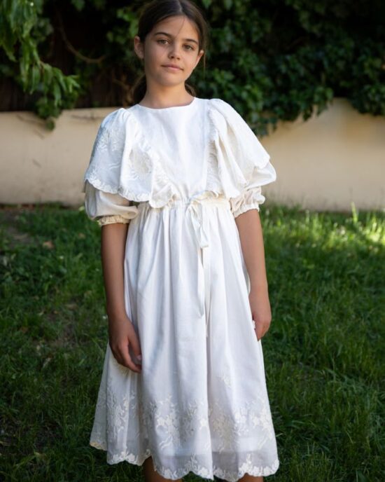 Cosmosophie Nusa Flowing Embroidered Dress - Image 2