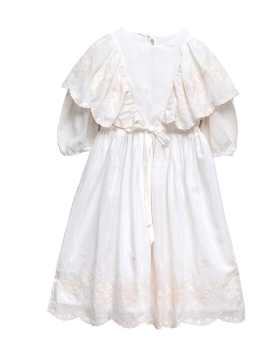 Cosmosophie Nusa Flowing Embroidered Dress
