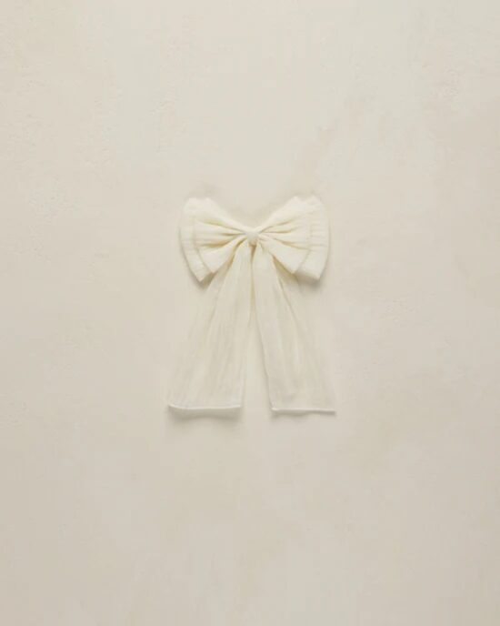 Noralee Alice Bow Ivory - Little French Heart 1