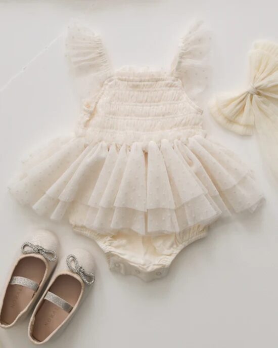 Noralee Alice Bow Ivory - Little French Heart 2