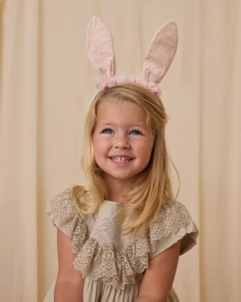 Noralee Bunny Headband Blush - Little French Heart