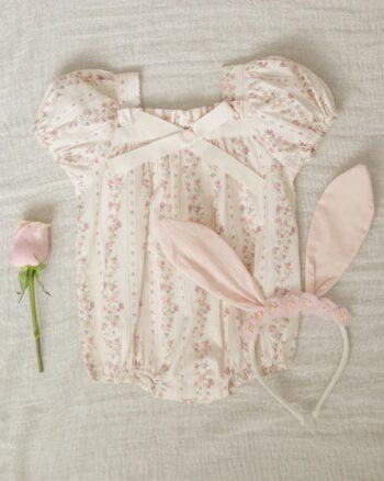 Noralee Bunny Headband Blush - Little French Heart