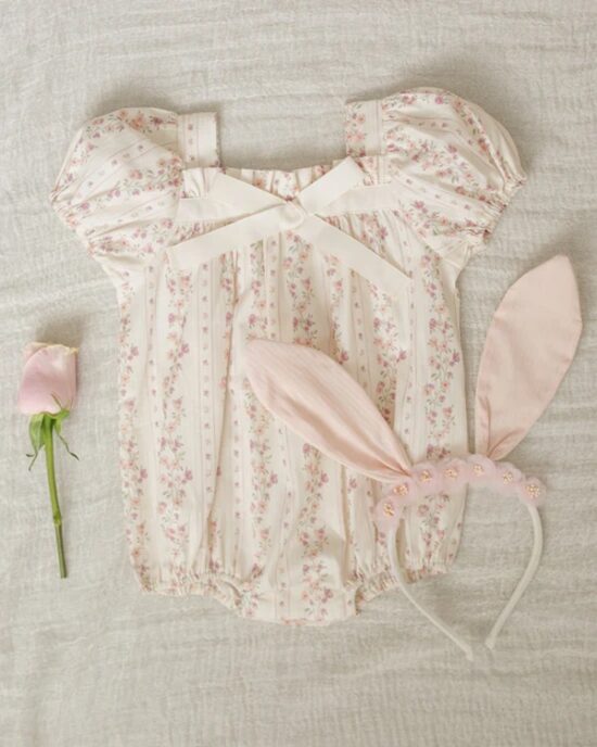 Noralee Bunny Headband Blush - Little French Heart