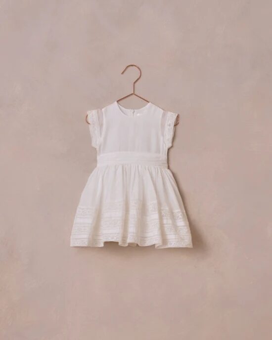 Noralee Dahlia Dress White - Little French Heart 1