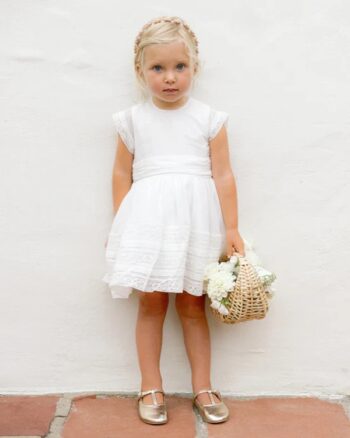 Noralee Dahlia Dress White - Little French Heart 6
