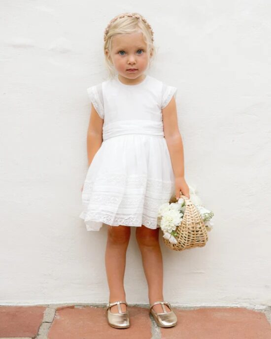 Noralee Dahlia Dress White - Little French Heart 6
