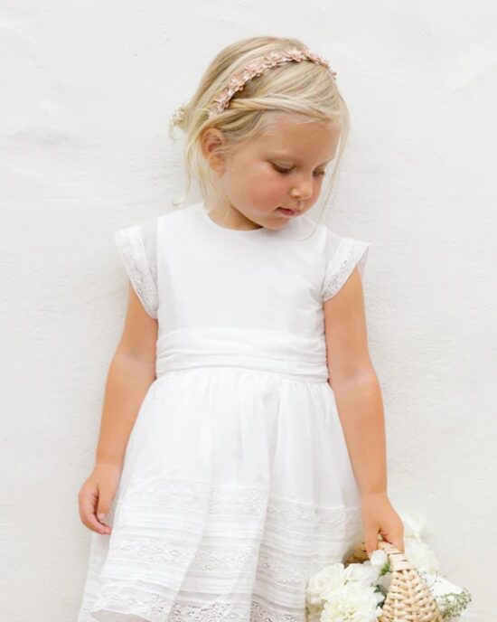Noralee Dahlia Dress White - Little French Heart 7