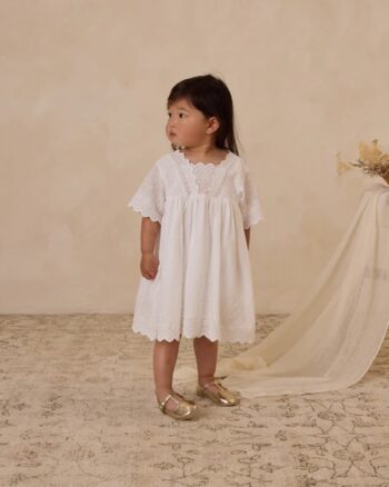 Noralee Eleanor Dress White - Little French Heart