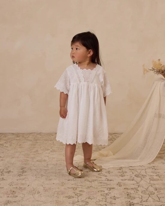 Noralee Eleanor Dress White - Little French Heart