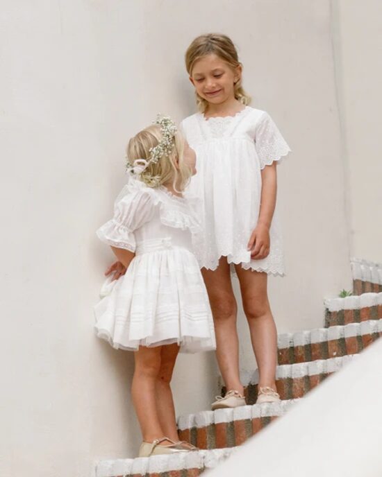 Noralee Eleanor Dress White - Little French Heart