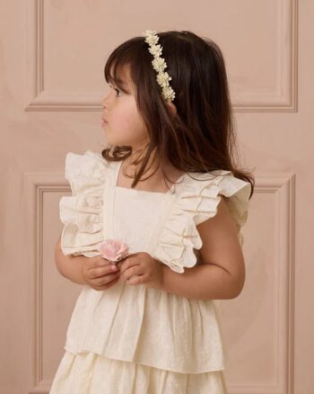 Noralee Floral Headband Ivory - Little French Heart