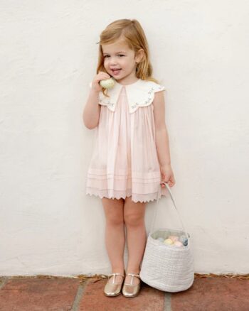 Noralee Florence Dress Blush - Little French Heart