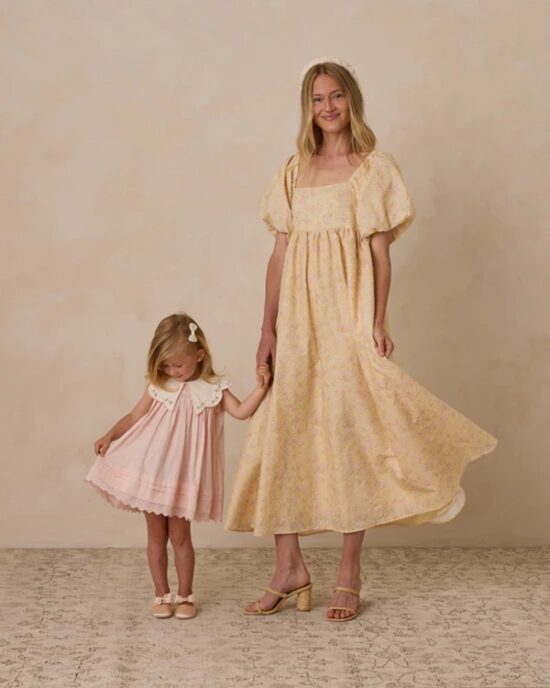 Noralee Florence Dress Blush - Little French Heart