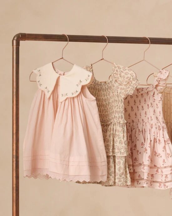 Noralee Florence Dress Blush - Little French Heart