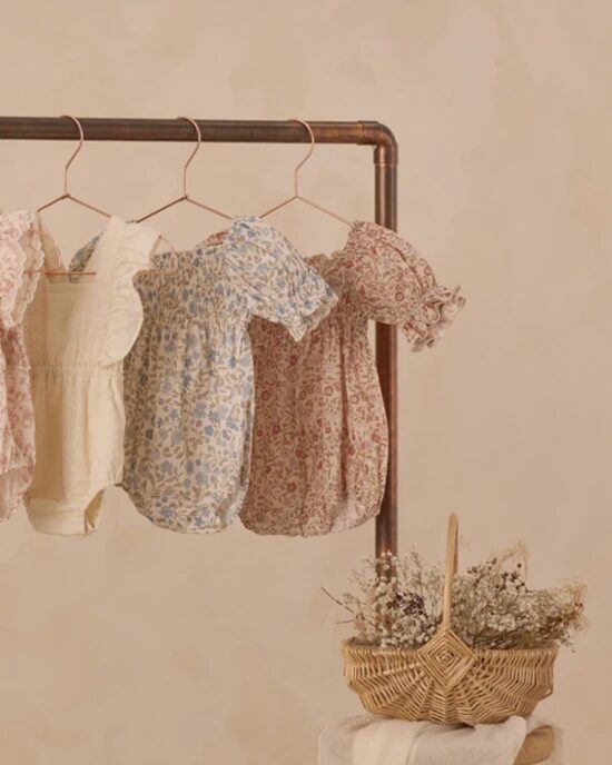 Noralee Hazel Romper Blush Garden - Little French Heart 6