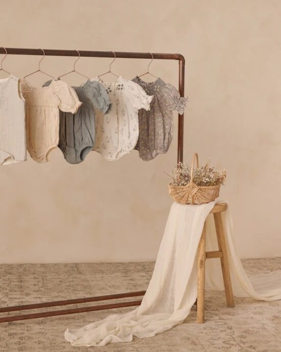 Noralee Hazel Romper Natural - Little French Heart