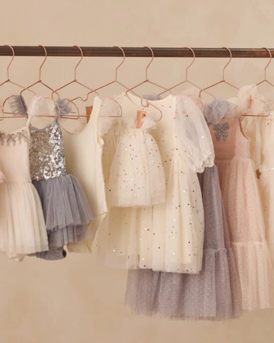 Noralee Luna Dress Confetti Ivory - Little French Heart