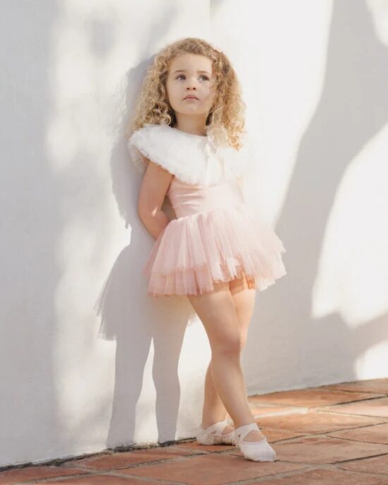 Noralee Ruffle Tulle Collar Ivory - Little French Heart