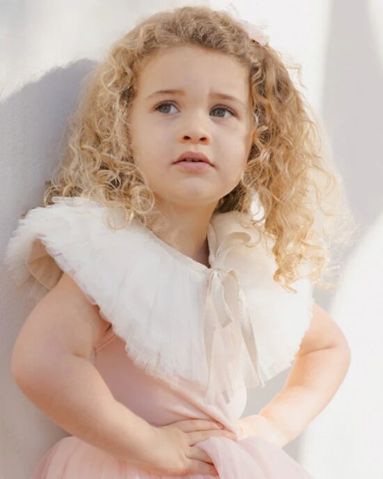 Noralee Ruffle Tulle Collar Ivory - Little French Heart