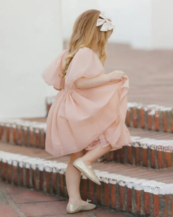 Noralee Sophia Dress Blush - Little French Heart 4
