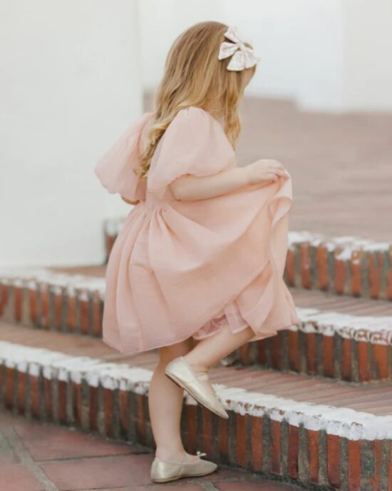 Noralee Sophia Dress Blush - Little French Heart 4