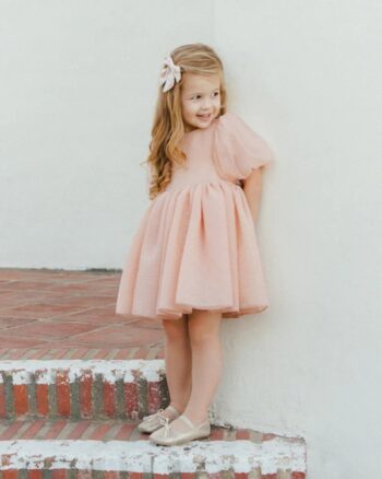 Noralee Sophia Dress Blush - Little French Heart 2