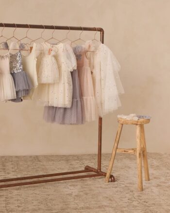 Noralee Tulle Cape Confetti Ivory - Little French Heart